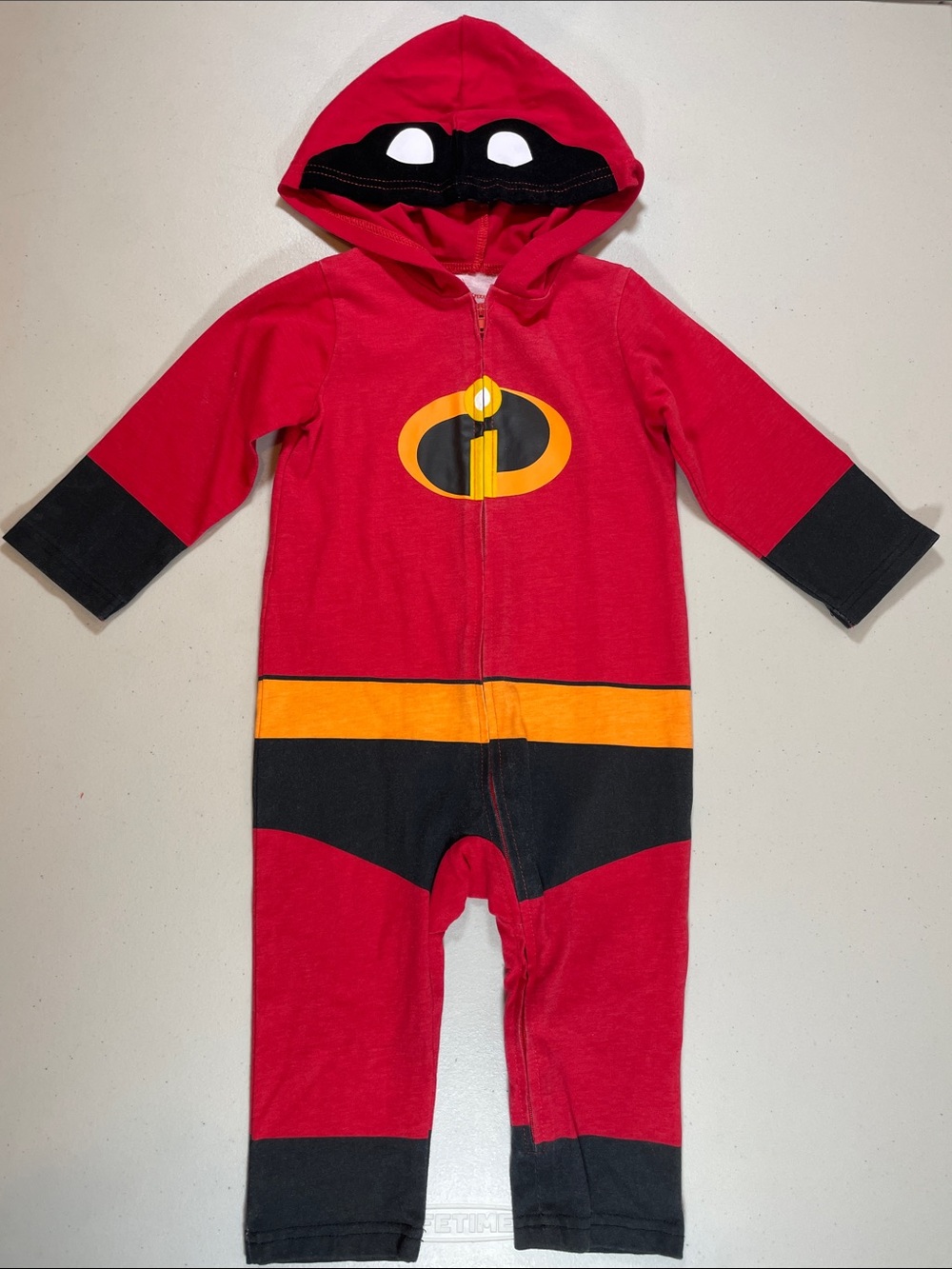 Disney Incredibles 2 Hooded Romper Costume Jumpsuit 18-24 Months
